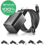 CARGADOR PARED GaN + CABLE 1.5 M USB-C + 5 CLAVIJAS LENOVO 65W NEGRO NGS